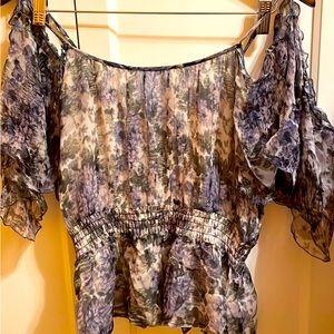 Multi color off the shoulder